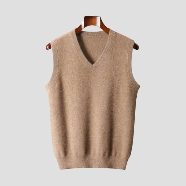 Men's Waistcoats - Sleeveless V-Neck Knitted Vest | Smart Casual
