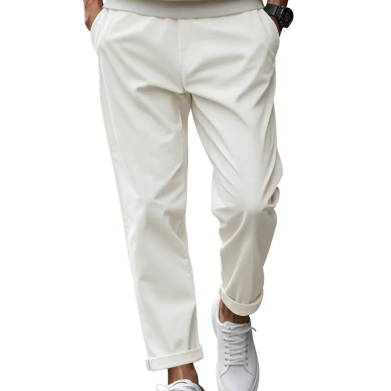 Men's Chinos - Slim Tapered Fit with Elasticated Waist | Casual