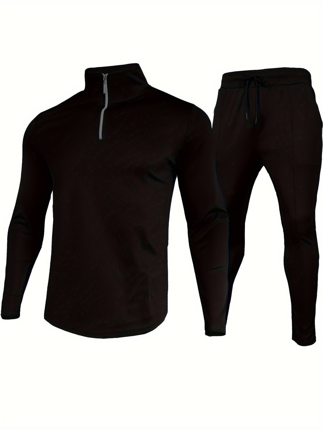 Men's Tracksuit - Half-Zip Top with Slim Fit Joggers | Sporty Set