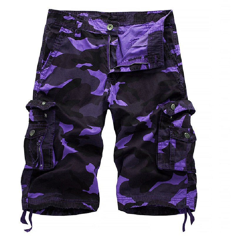 Men's Shorts - Camo Cargo with Multi Flap Pockets | Casual