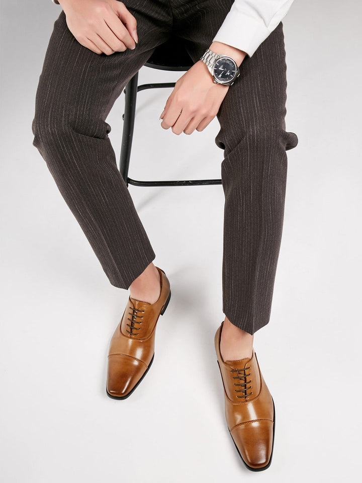 Men's Oxford Shoes - Lace-Up Cap Toe | Smart Formal Style