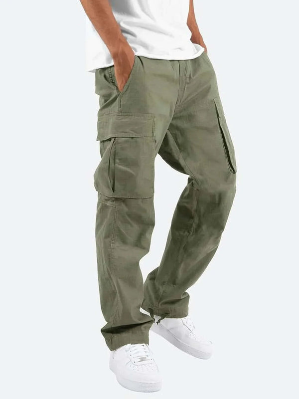 Men's Cargo Trousers - Relaxed Fit with Multi-Pocket | Casual
