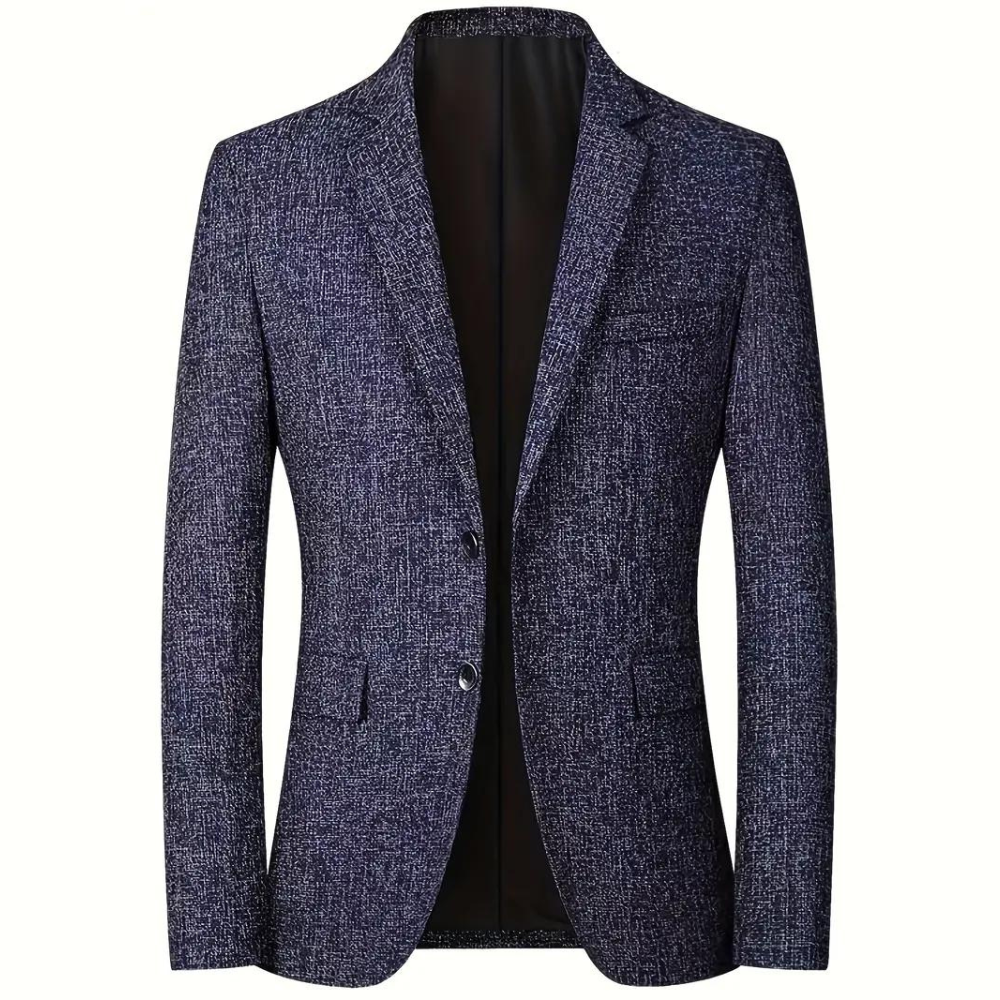 Men's Blazer - Slim Fit Two-Button Notch Lapel | Smart Casual