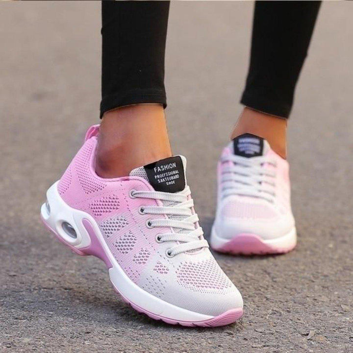 Women's Trainers - Air Cushion Lace Up Running Sneaker | Casual