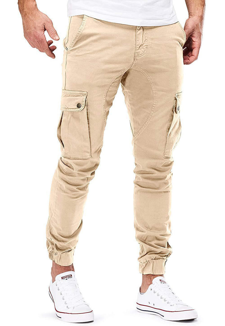 Men's Trousers - Slim Cargo Jogger with Flap Pockets | Casual