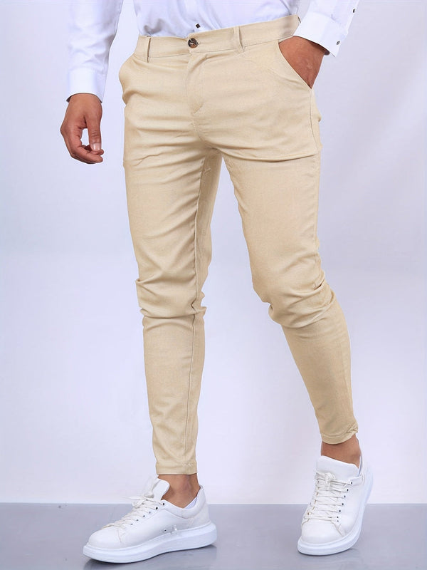 Men's Chinos - Slim Fit Smart Casual Tapered Trousers | Classic