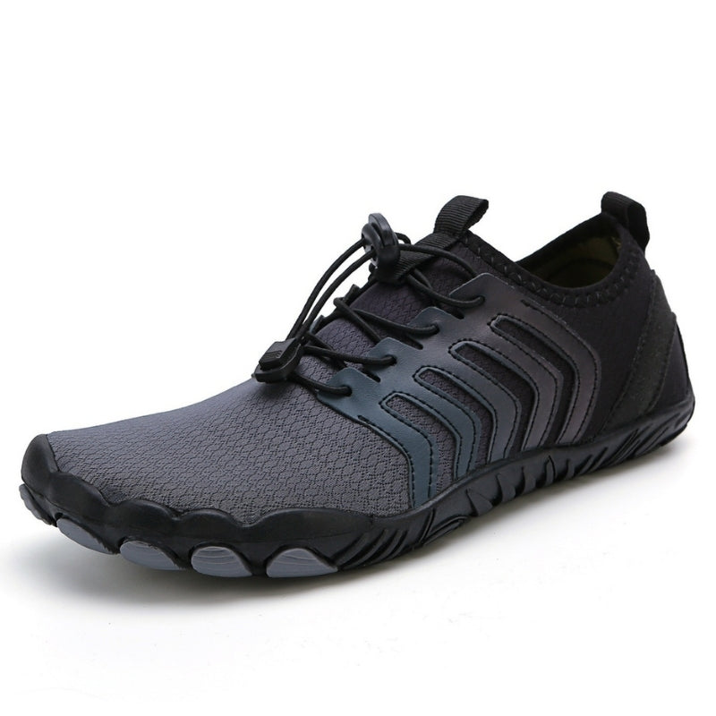 Barefoot Shoes Men - Wide Toe Box Lace Up Trail Trainers | Casual