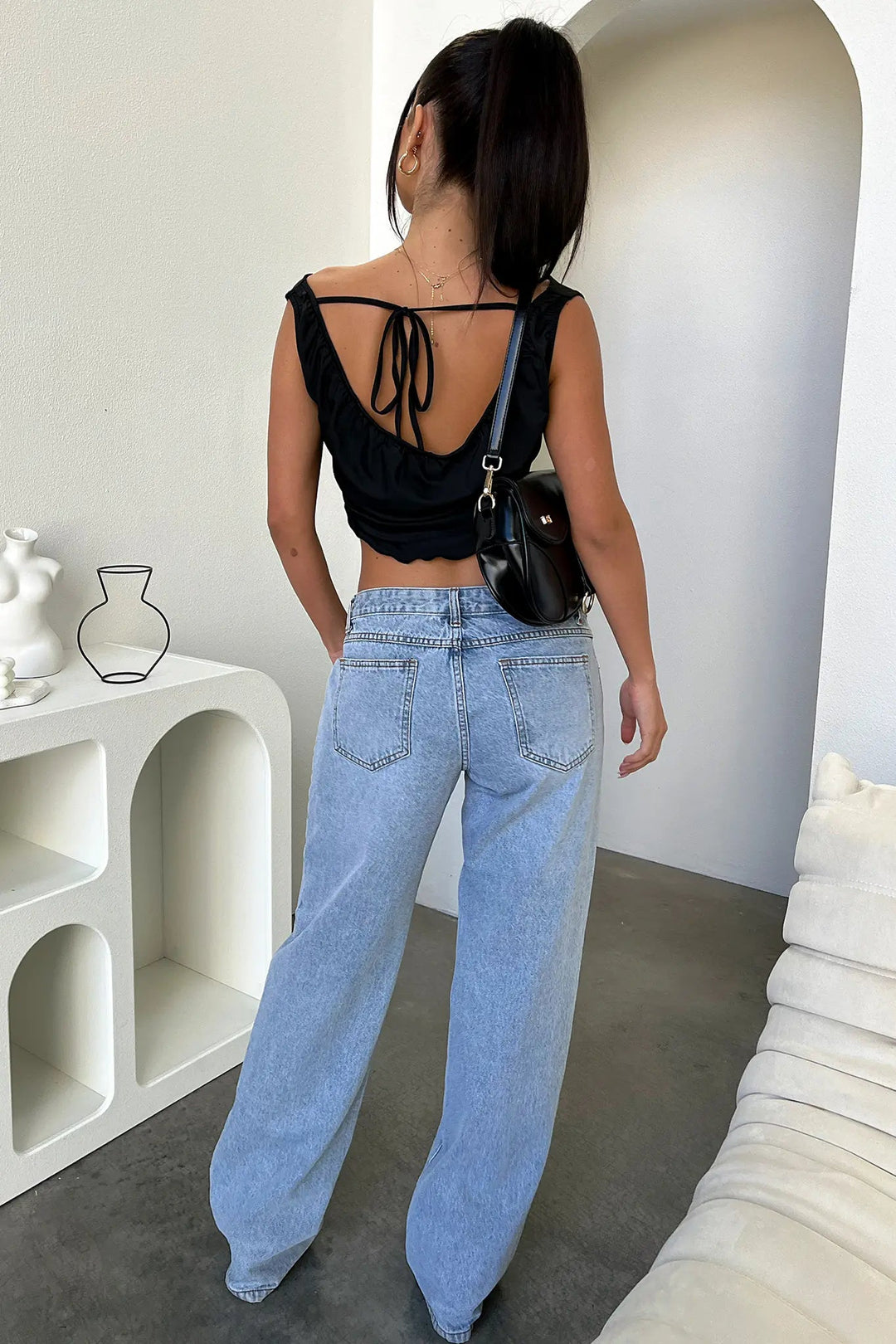 Jeans Women - Wide Leg Low Rise Straight Fit | Casual