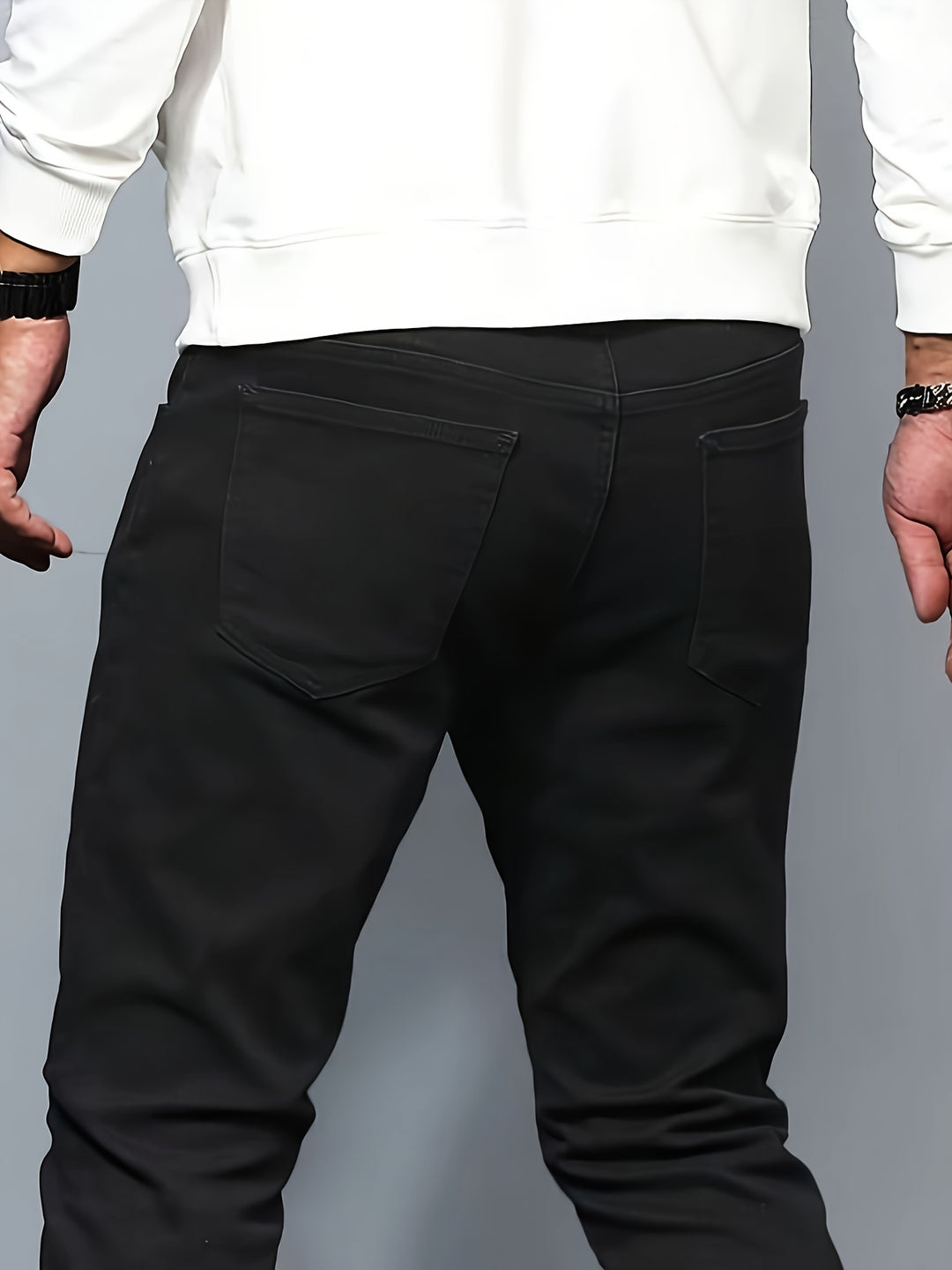 Men's Jeans - Skinny Fit Plain Clean Cut | Smart Casual Essential