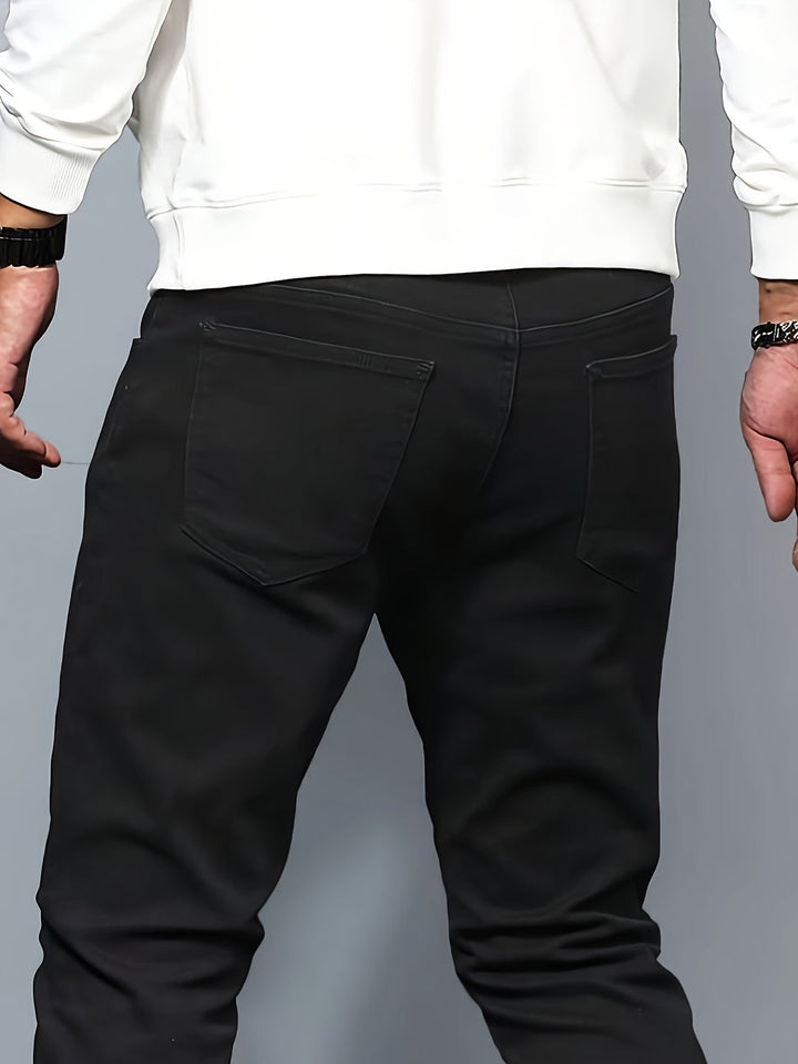 Men's Jeans - Skinny Fit Plain Clean Cut | Smart Casual Essential