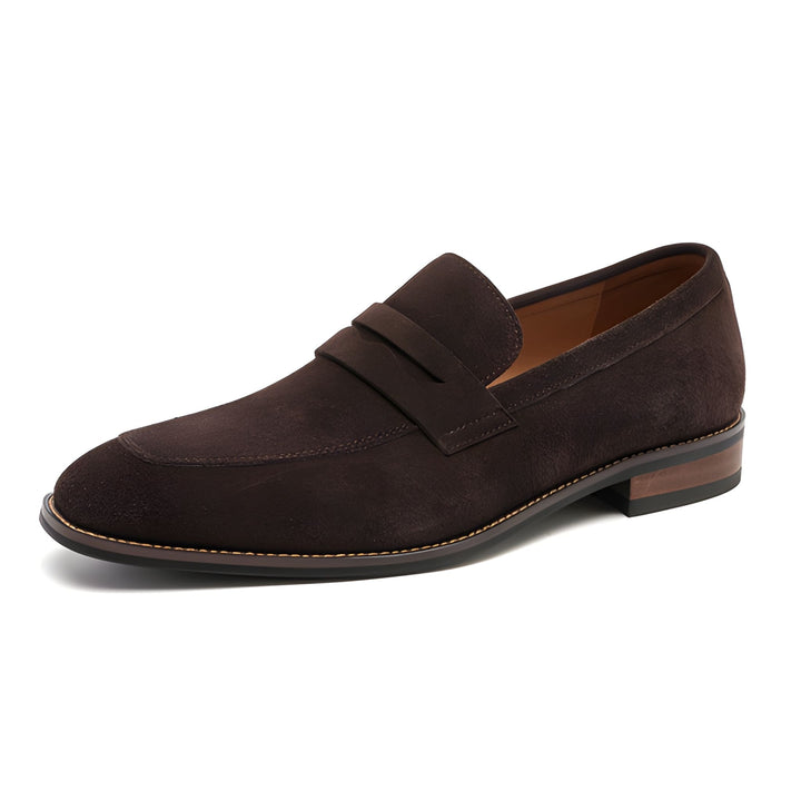 Men's Loafers - Penny Slip-On with Stacked Heel | Smart Casual