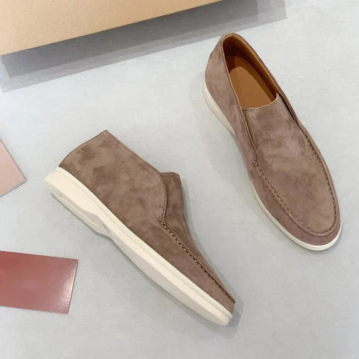 Men's Loafers - Casual Slip-On Flat Shoe with Minimalist Design