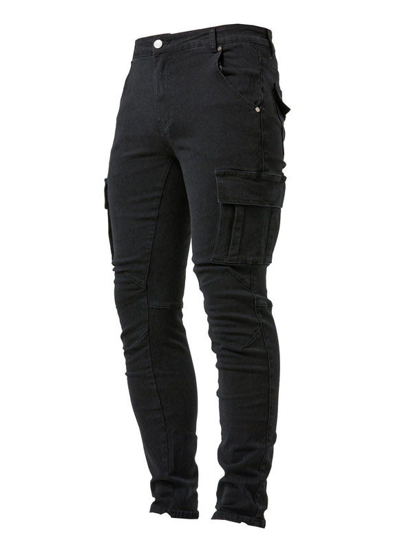 Men's Jeans - Slim Fit Cargo Style with Side Pockets | Casual
