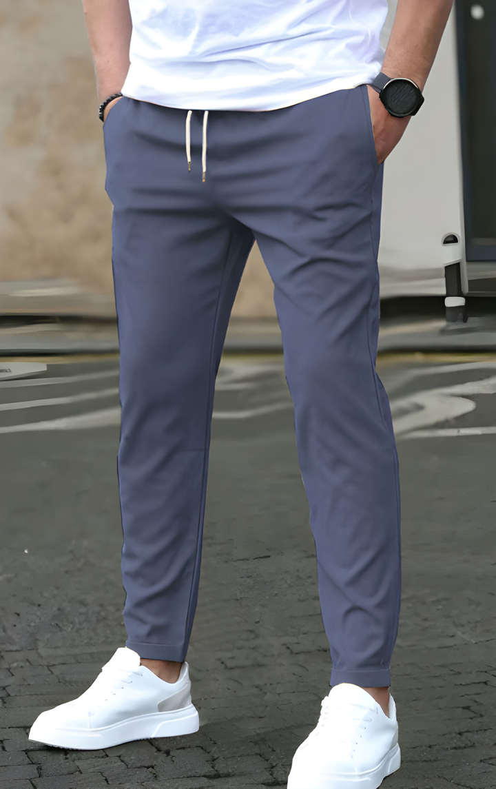Men's Trousers - Slim Fit Jogger with Drawstring Waist | Casual