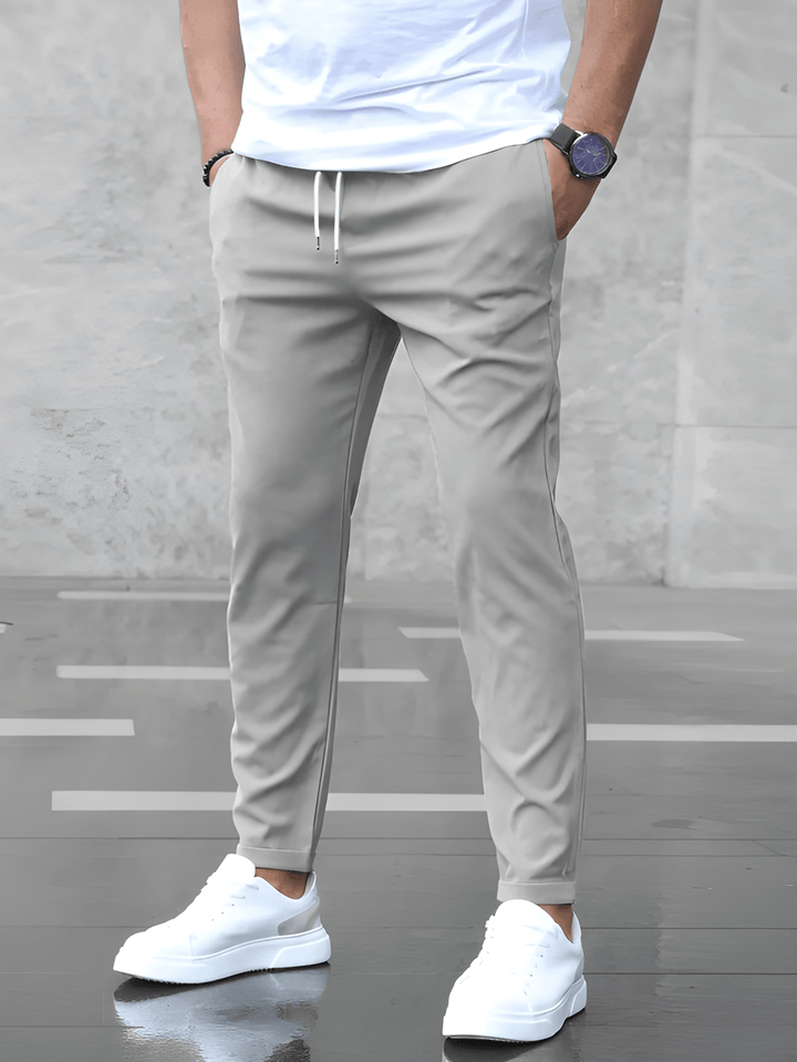 Men's Trousers - Slim Fit Jogger with Drawstring Waist | Casual