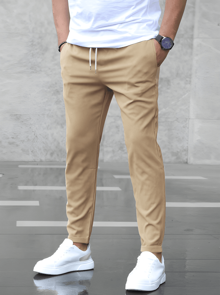 Men's Trousers - Slim Fit Jogger with Drawstring Waist | Casual