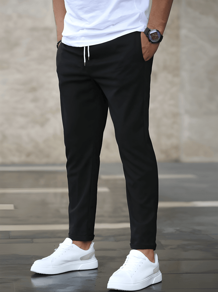 Men's Trousers - Slim Fit Jogger with Drawstring Waist | Casual