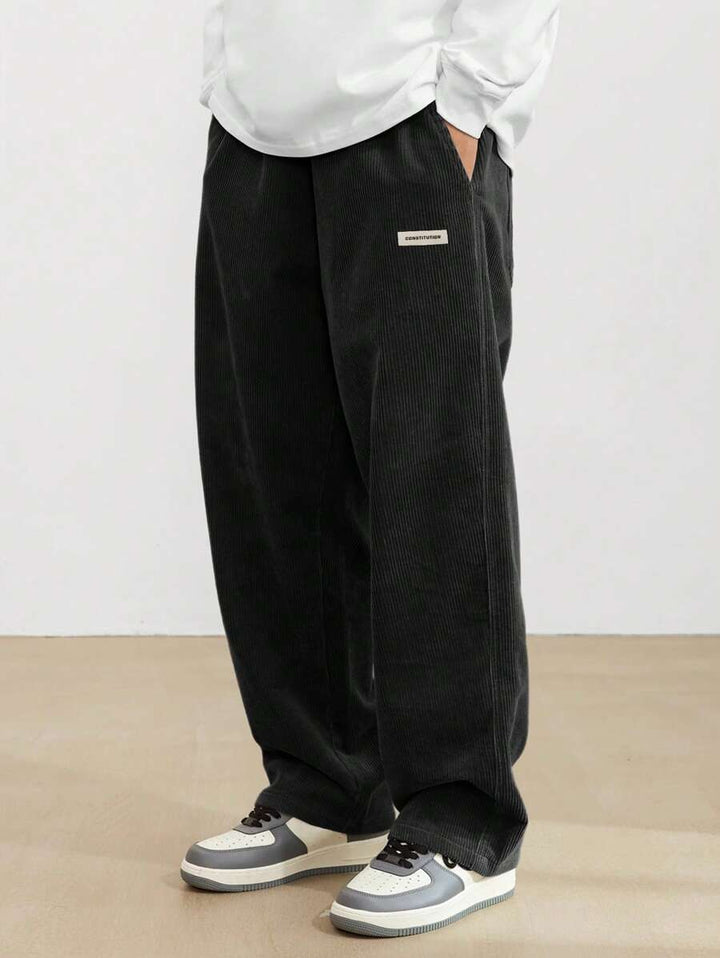 Men's Trousers - Wide Leg Relaxed Fit | Casual