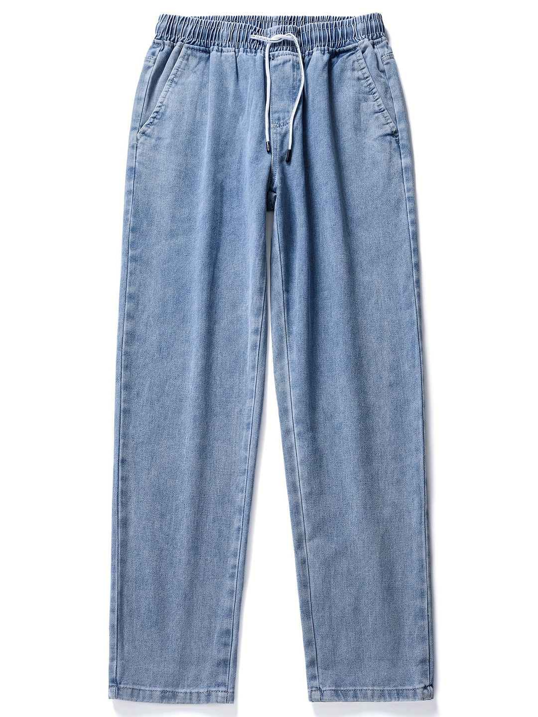 Men's Jeans - Straight Leg with Elasticated Drawstring Waist | Casual