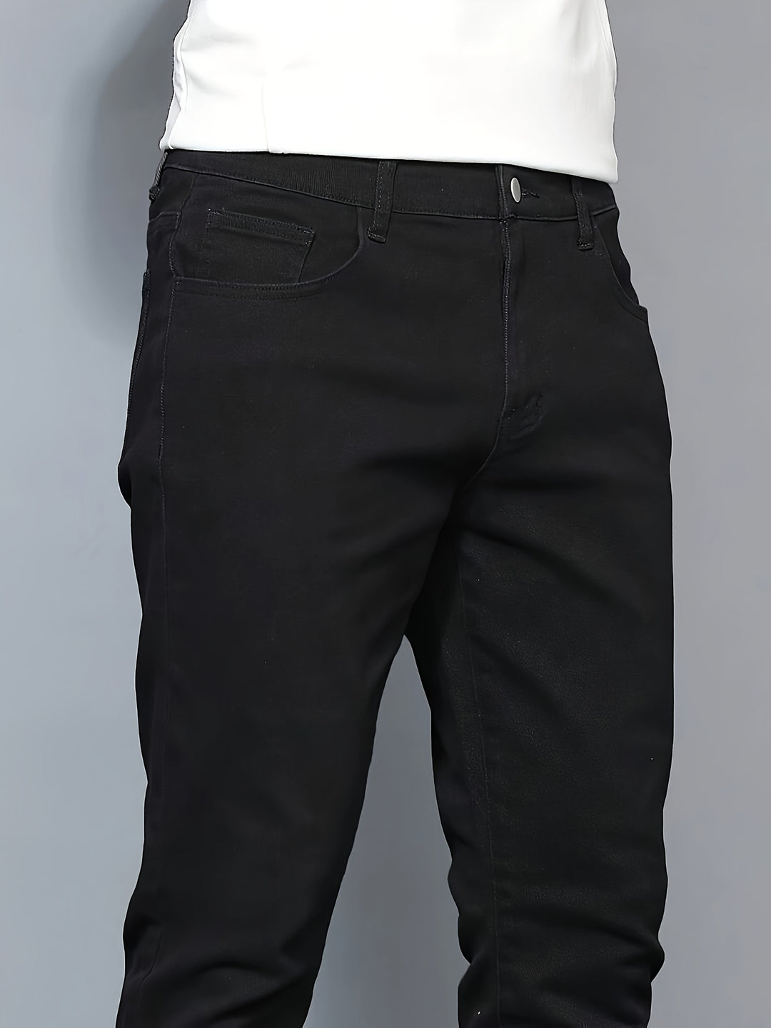 Men's Jeans - Skinny Fit Plain Clean Cut | Smart Casual Essential