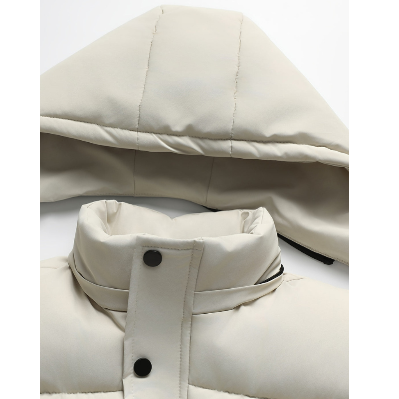 Men's Bodywarmer - Quilted Hooded Vest with Zip Pockets | Casual
