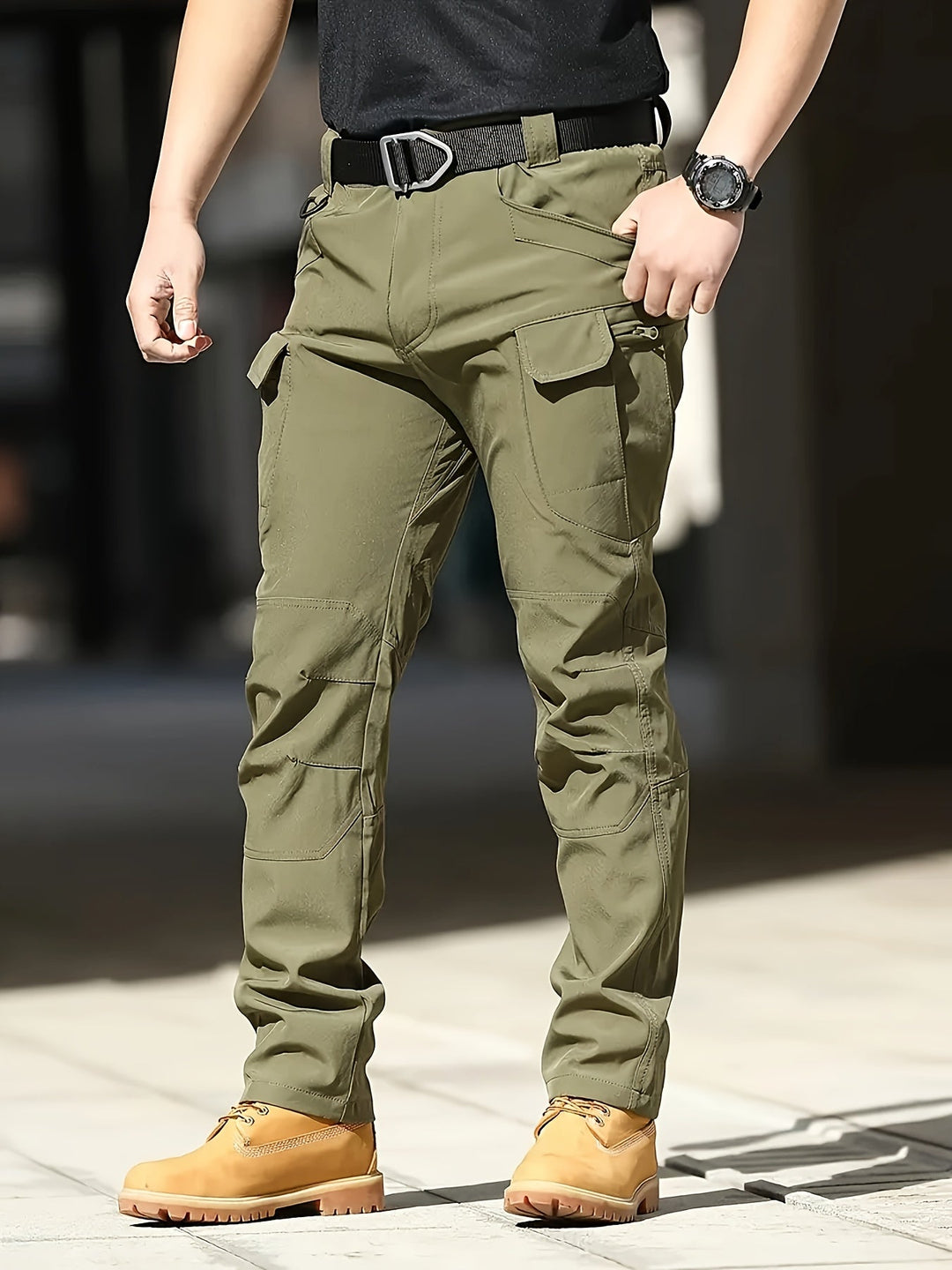 Men's Trousers - Slim Tactical Cargo with Zip Pockets | Outdoor