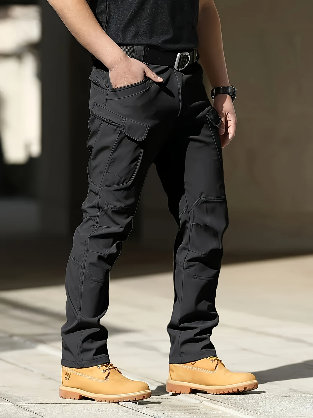 Men's Trousers - Slim Tactical Cargo with Zip Pockets | Outdoor