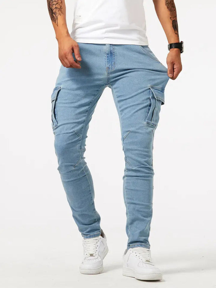 Men's Jeans - Slim Fit with Cargo Pocket Detail | Casual
