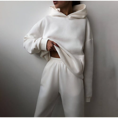 Women's Tracksuit - Oversized Hoodie with Jogger Bottoms | Casual