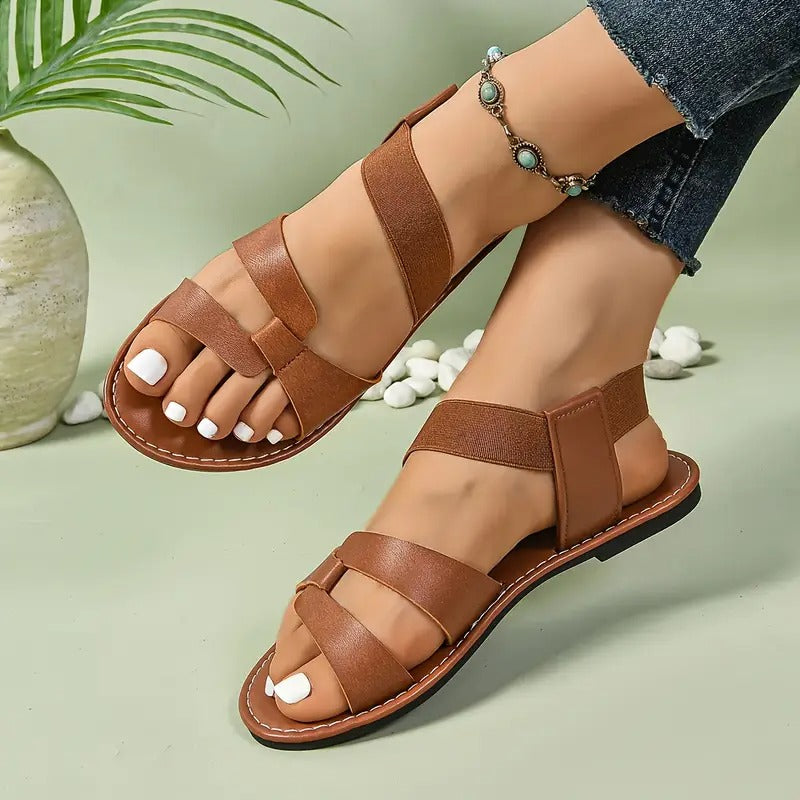 Sandals Women - Flat Multi-Strap Open Toe Slip-On | Summer