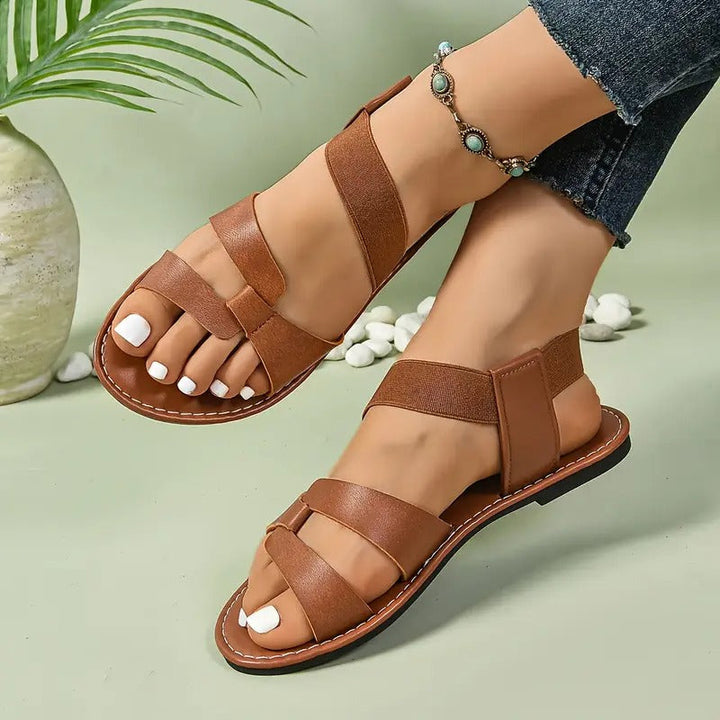Sandals Women - Flat Multi-Strap Open Toe Slip-On | Summer