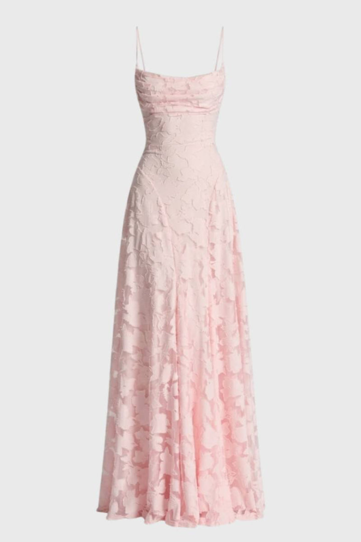 Maxi Dress Women - Textured Slip Style with Adjustable Straps | Chic — Light Pink