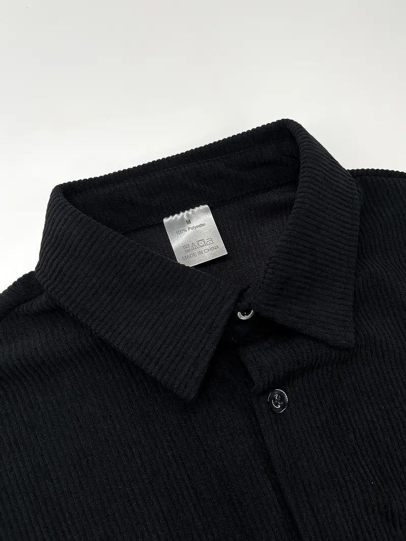 Men's Co-ord Set - Long Sleeve Shirt with Matching Trousers | Elegant