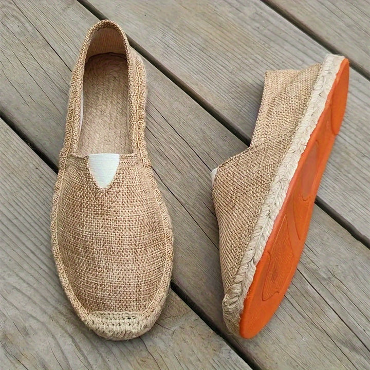 Loafers Men - Slip On Espadrille with Rope Trim and Flat Sole | Summer