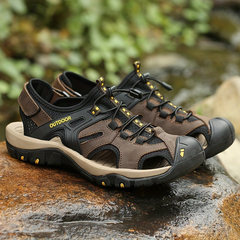Men's Sandals - Closed Toe Outdoor with Quick-Lace Toggle | Sport