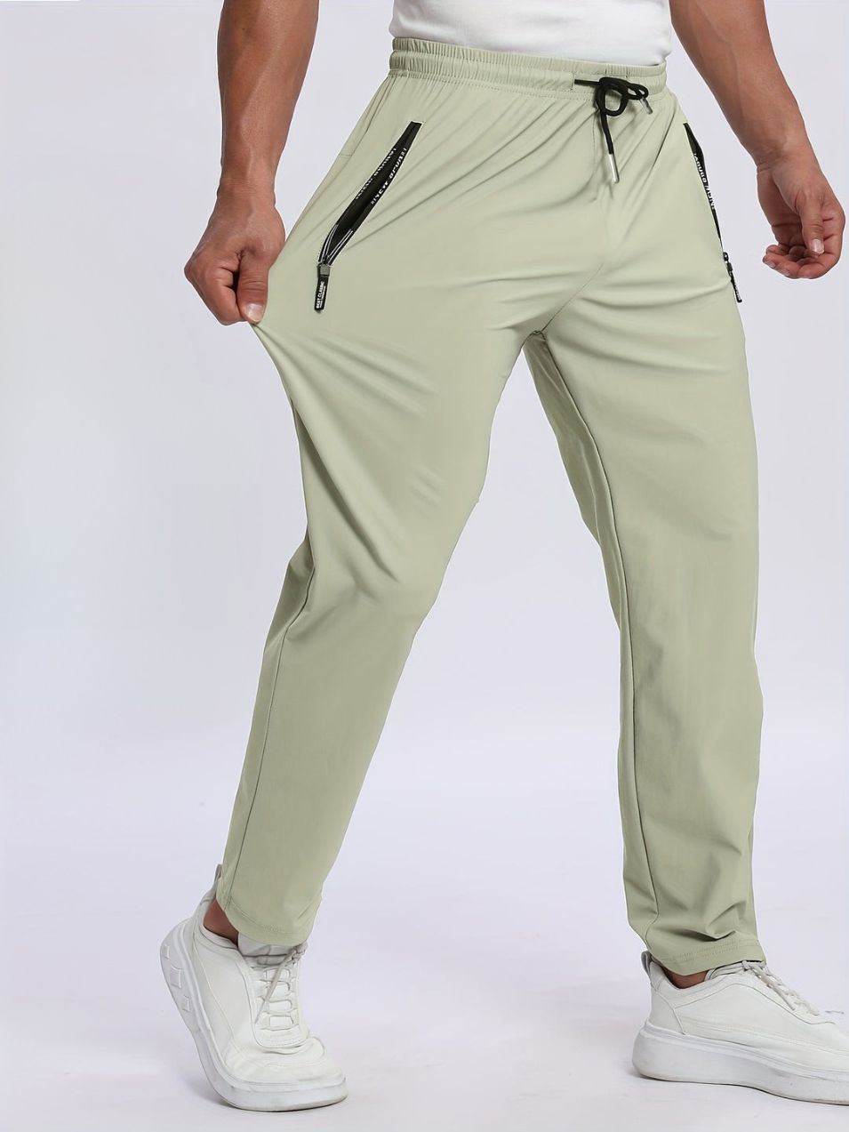 Men's Joggers - Slim Fit Lightweight with Zip Pockets | Active Casual