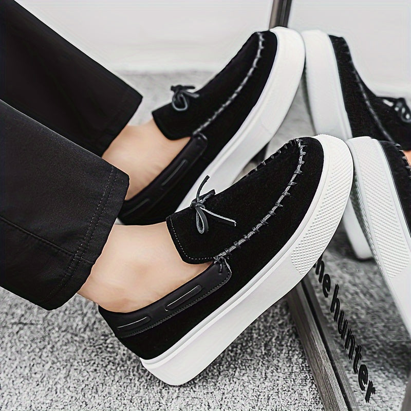 Loafers Men - Slip On Platform Sole with Tassel Detail | Casual