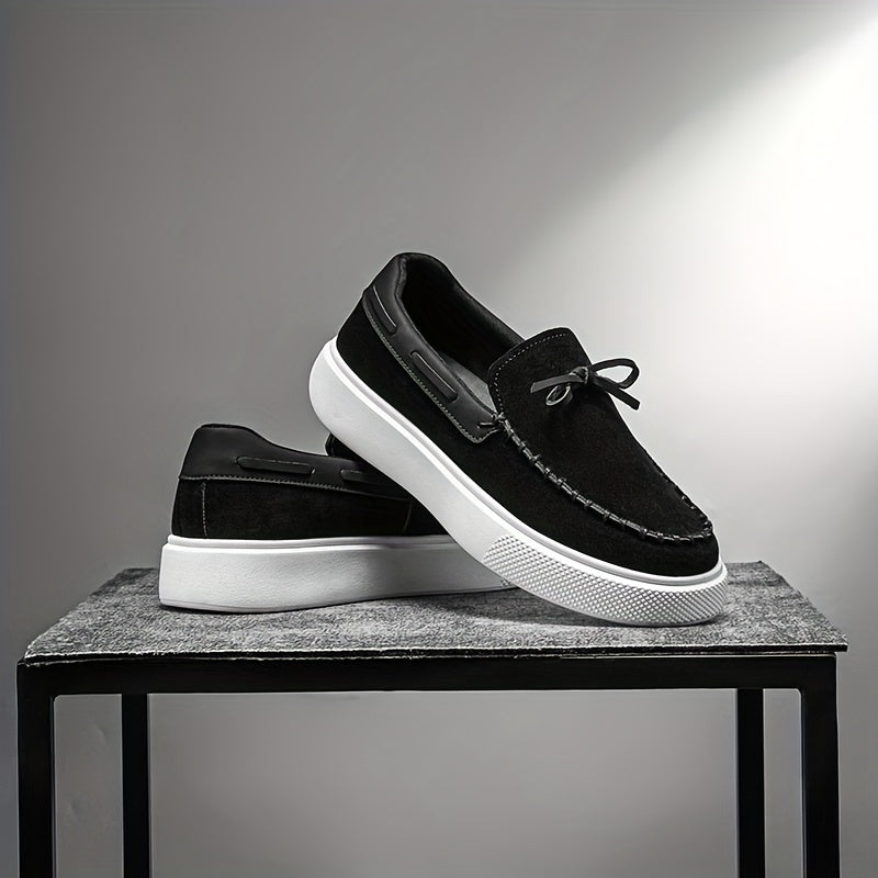 Loafers Men - Slip On Platform Sole with Tassel Detail | Casual