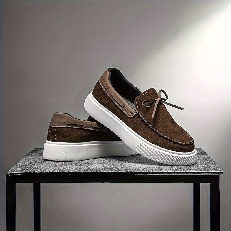 Loafers Men - Slip On Platform Sole with Tassel Detail | Casual