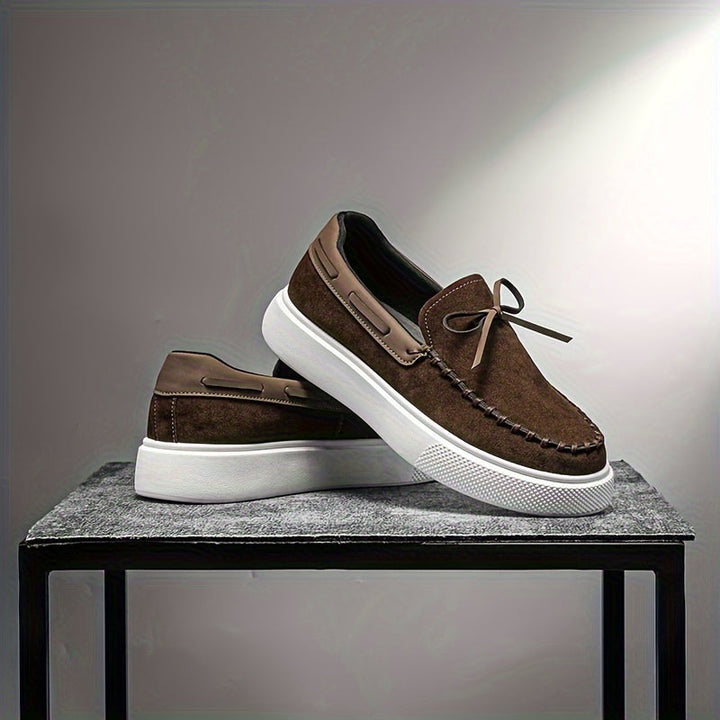 Loafers Men - Slip On Platform Sole with Tassel Detail | Casual