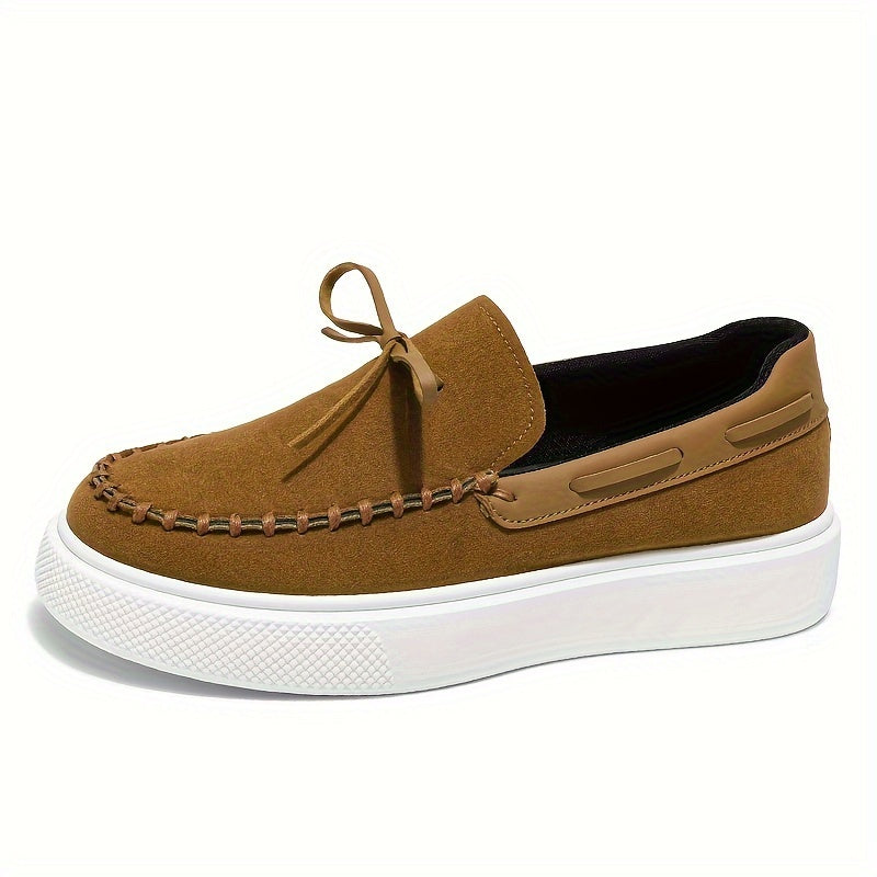 Loafers Men - Slip On Platform Sole with Tassel Detail | Casual