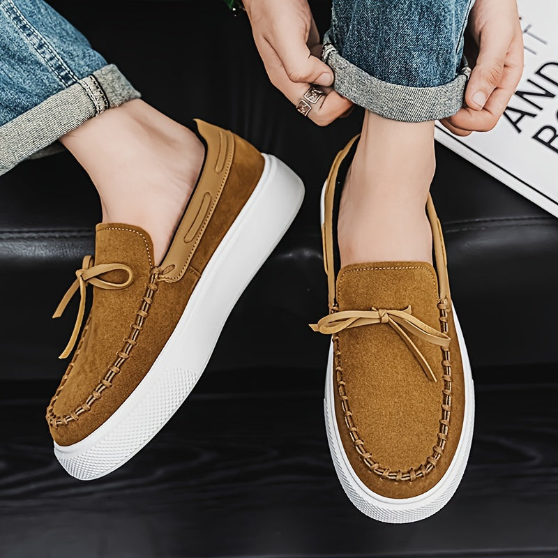 Loafers Men - Slip On Platform Sole with Tassel Detail | Casual