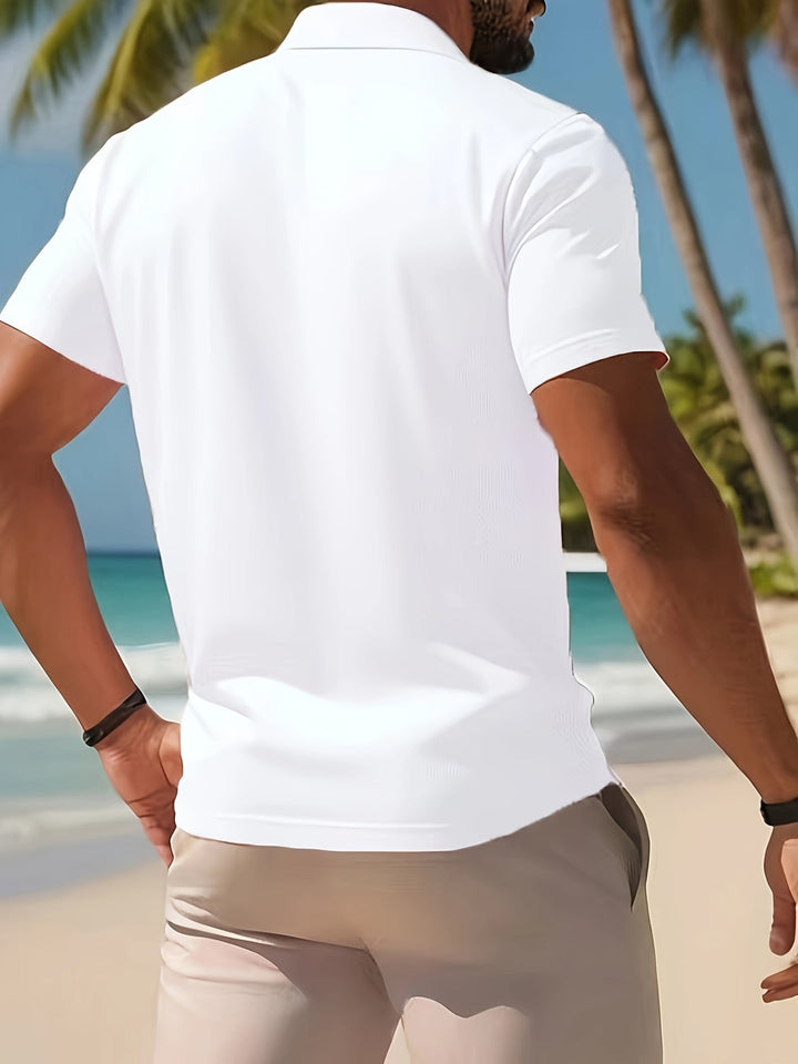 Polo Shirt Men - Slim Fit Short Sleeve with Classic Collar | Casual