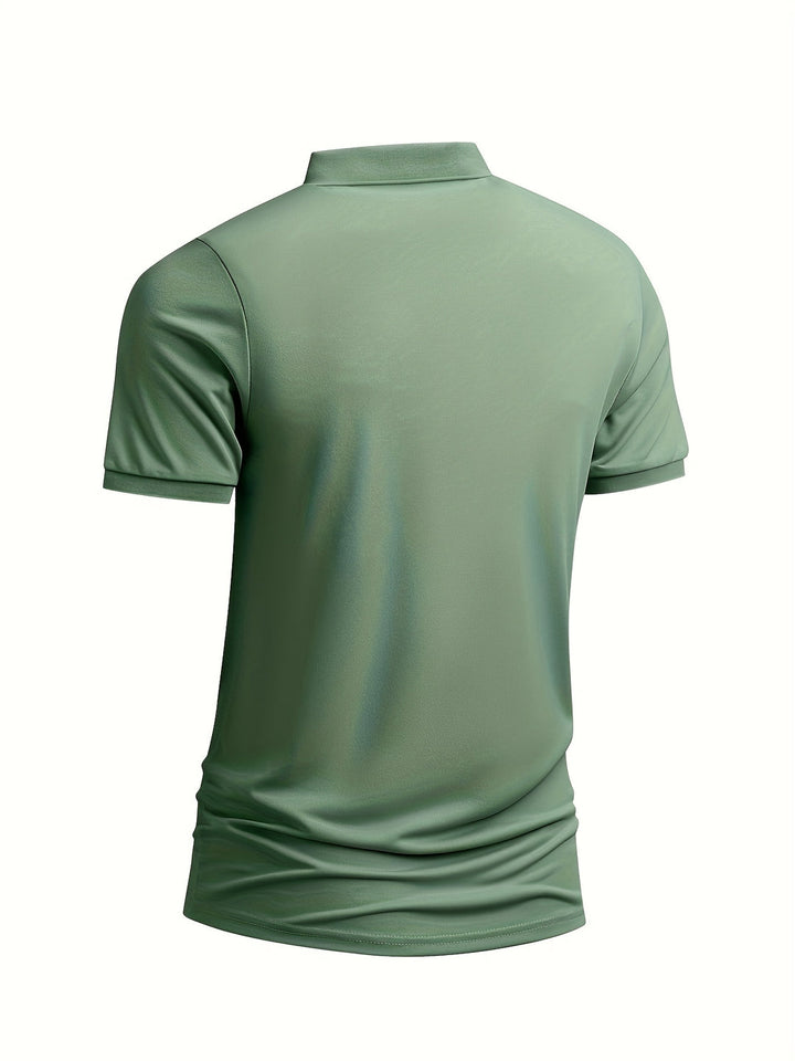 Men's Polo Shirt - Classic Slim Fit Three Button | Smart Essential