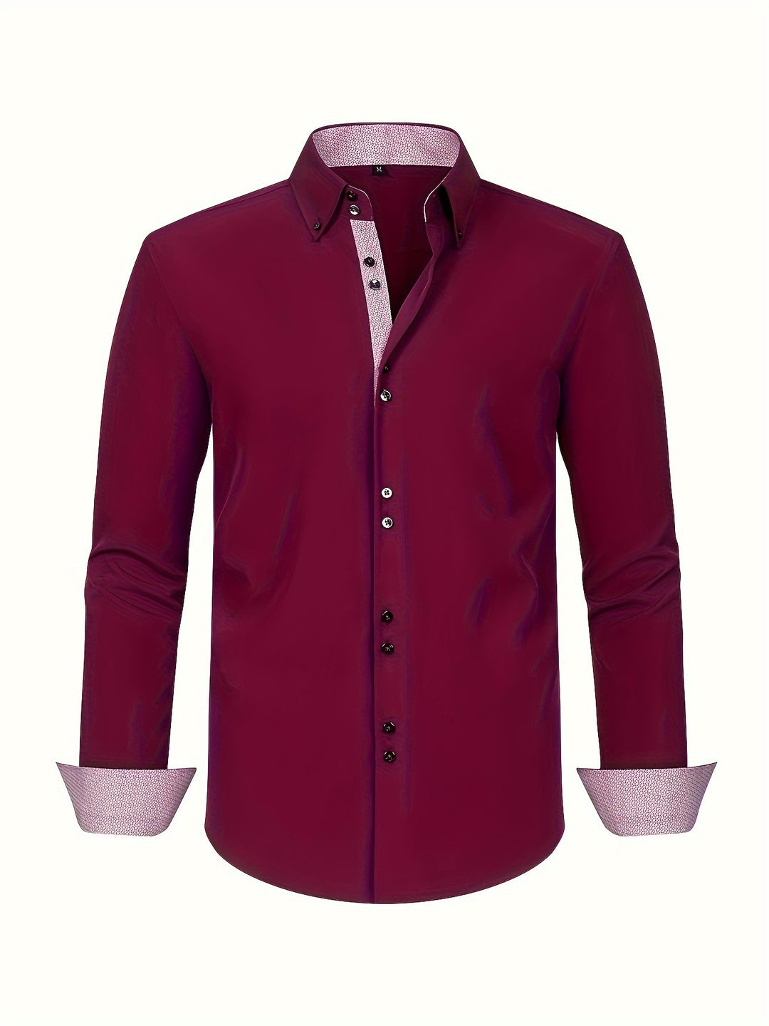 Men's Shirt - Slim Fit Double Collar with Contrast Cuffs | Smart