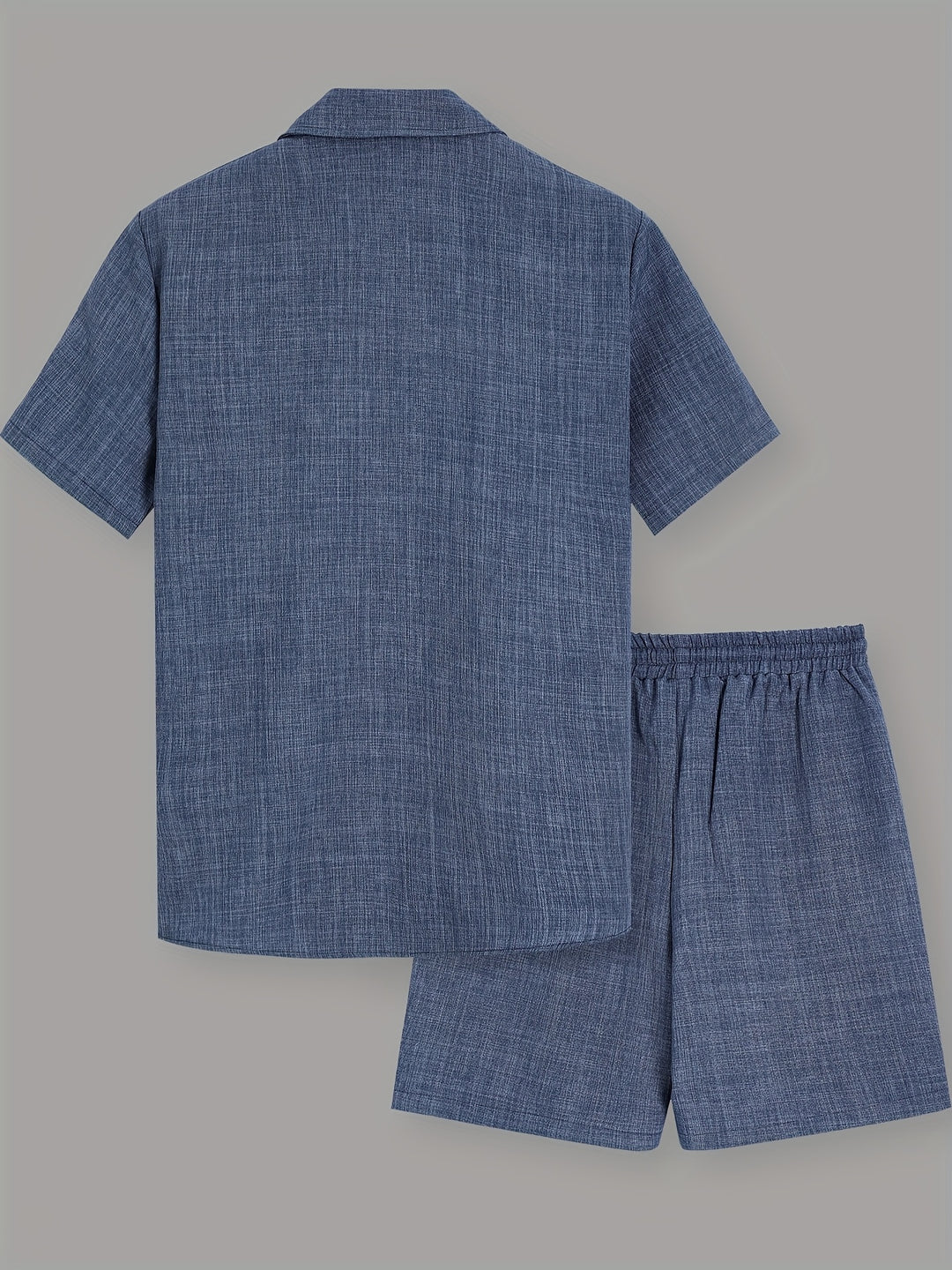 Men's Co-ord Set - Short Sleeve Shirt Matching Shorts | Summer