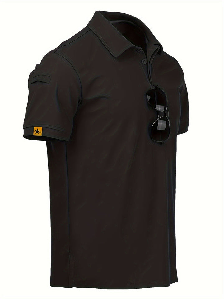 Men's Polo Shirt - Tactical Short Sleeve with Sleeve Pocket | Casual