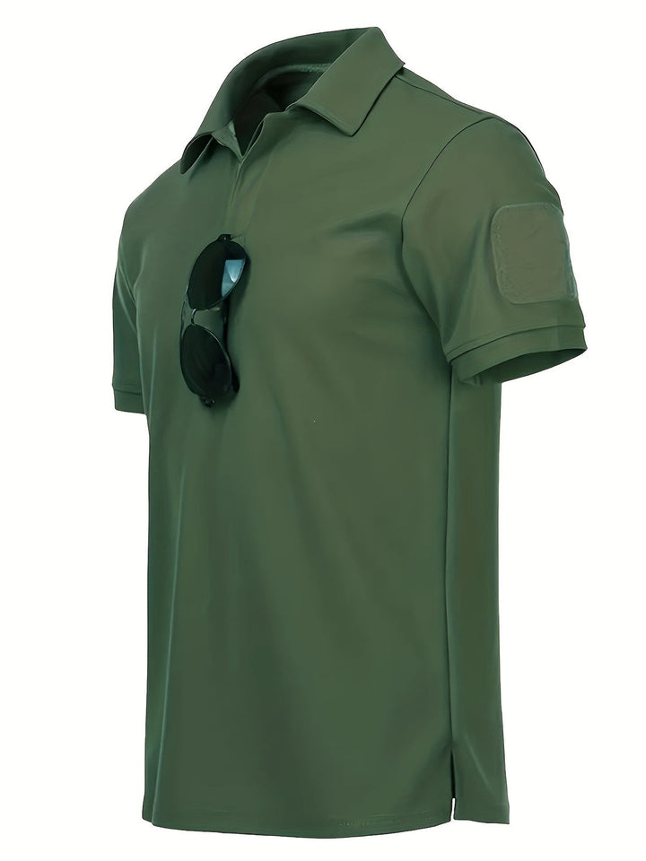 Men's Polo Shirt - Tactical Short Sleeve with Sleeve Pocket | Casual