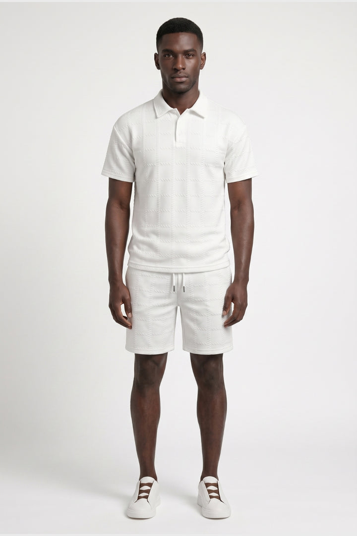 Co-ord Set Men - Polo & Short Drawstring | Casual Summer