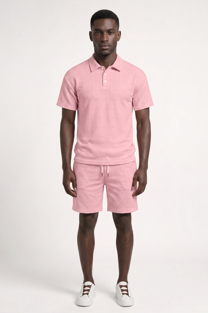 Co-ord Set Men - Polo & Short Drawstring | Casual Summer